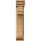 Ekena Millwork Merced Traditional Rough Sawn Bracket w/ Offset Brace, Western Red Cedar, 6"W x 18"D x 30"H BKT0604X18X30MRC01RWR - alternate 4